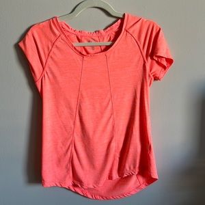 Neon pink/orange running top